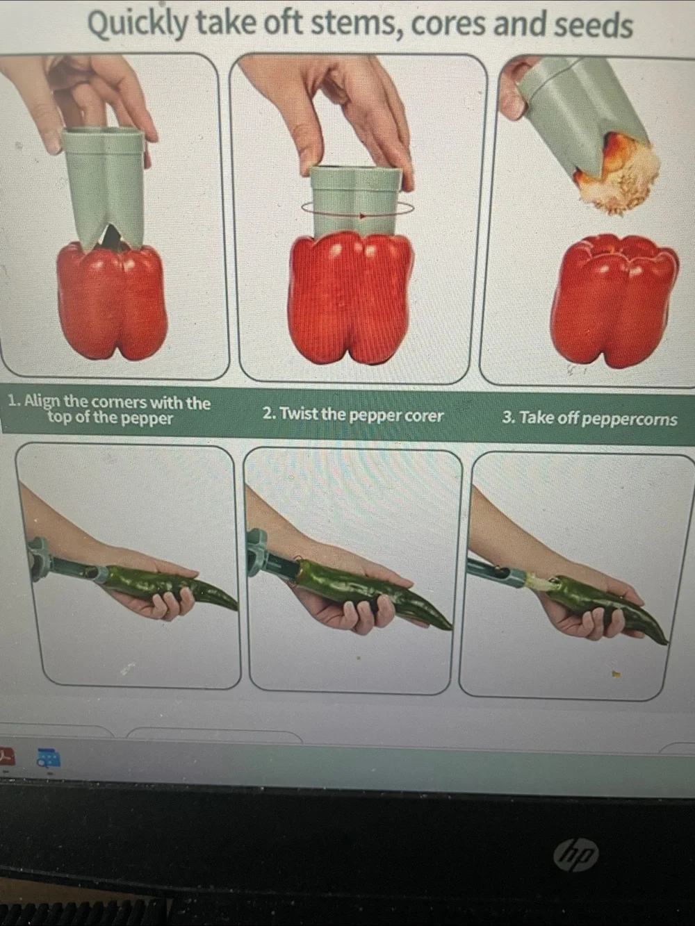 2 in 1 chili corer